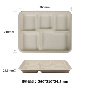 Sản xuất bán Sỉ <span class=keywords><strong>4</strong></span>-Ngăn nắp khay thực phẩm tấm dùng một lần phục vụ khay - Product Image 5