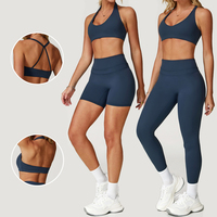 Ensemble de 4 soutiens-gorge de yoga sexy à compression ultra douce pour femmes, non transparents, de haute qualité, pour l'entraînement et la gym