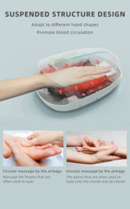 Массажер для рук с глубокими тканями, шиацу, разминание + нагрев, регулируемая интенсивность, перезаряжаемый - Product Image 5