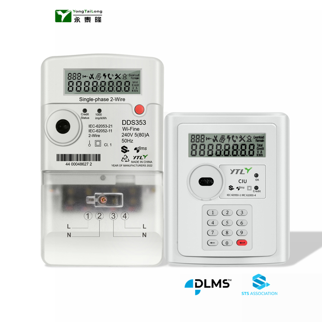 YTL Prepaid Meter Split Type 1P Two Wires Smart Token Approved STS Meter