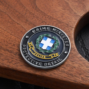 Fabricantes de monedas personalizadas Metal aleación de zinc 2d 3D Reversible impreso monedas conmemorativas esmalte Logo monedas de plata antiguas - Product Image 6