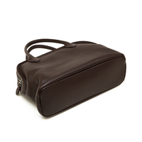 Fournisseur de sacs à main en marque blanche, OEM personnalisé, en cuir grainé litchi de qualité supérieure, grand porte-documents rigide, pochette de créateur, vente en gros