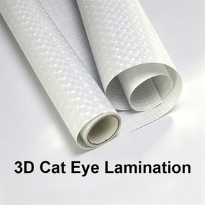 <span class=keywords><strong>Film</strong></span> de lamination à froid 3D effet œil de chat 110 microns, feuille PVC mate, brillante ou gaufrée pour affiches et décoration photo - Product Image 6