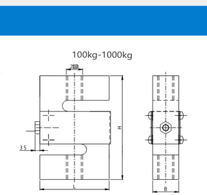 Wägezellen: Hochwertige 50-kg-Dee-Serie elektronische Dehnungsmesszellen für Förderbänder aus legiertem Stahl – OEM, hohe Genauigkeit - Product Image 6