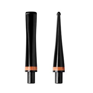 Bocchino in Acrilico di Grado Alimentare, Riciclabile e Pratico per Pipa da Fumo con Anello in Legno di Bruyère - Product Image 3