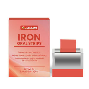 Ausreson OEM Tiras Orales de Hierro de Grado Alimenticio para Adultos, Veganas, con Complejo B, Vitamina C, Zinc, Orgánicas, para Apoyo Inmunológico y Energético - Product Image 1