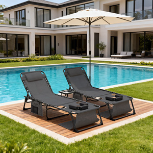 <b>Face</b> Down Chaise Lounge Chair 5 Position Adjustable Foldable <b>Tanning</b> Chair With <b>Face</b> And Arm Holes Outdoor Recliner - Product Image 6