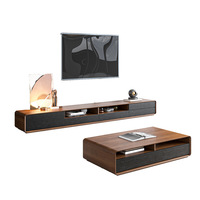 Muebles de Sala de Estar Modernos, Mueble para TV y Mesa de Centro de Madera Simple, Directo de Fábrica KEJIA