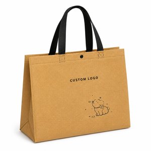Bolsas de Compras Personalizadas al por Mayor, Bolsas de Tela No Tejida con Logotipo Impreso, Reciclables, con Patrón de Letras - Product Image 2