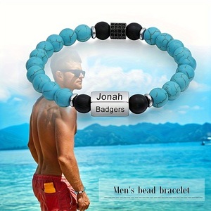 Dropshipping 스테인레스 스틸 팔찌 남성 여성 맞춤 팔찌 패션 보석 - Product Image 3