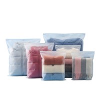 Sacs à fermeture éclair en EVA imperméables, noirs mats, de haute qualité, avec logo imprimé personnalisé, pour pulls, robes et pulls d'hiver