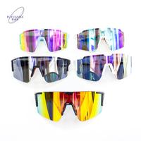 Lunettes de sport d'extérieur FUYUANDA 2024, lunettes de vélo, lunettes de moto, monture BLEUE, verres polarisés, verres TR90 PC