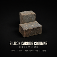 Colonne/Poteau en carbure de silicium réfractaire pour fours industriels, service de découpe, température maximale 1430°C
