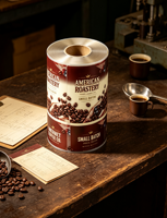 Film en rouleau personnalisé pour emballage de café 500g 1kg, multicolore, scellage thermique, conservation de l'arôme, pour grains de café torréfiés, vente en gros