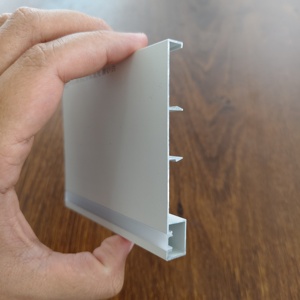 Wall Mount Modern Matt White Aluminum LED Skirting Board Moulding Light with PVC Baseboard Lighting Channel System - Product Image 5