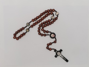 Perles en bois Offre Spéciale chapelet colliers jésus croix catholique religieux chapelet colliers pour Pary <span class=keywords><strong>bijoux</strong></span> en gros RN-174 - Product Image 3