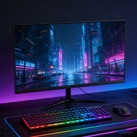 Moniteur de jeu 19 22 24 pouces 165Hz Full HD 1080P Temps de réponse de 5 ms Protection des yeux Écran LED sans cadre pour PC Gamer Ordinateur de bureau