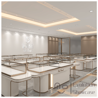 Vitrine à bijoux en verre durable et écologique à prix d'usine avec éclairage LED pour la décoration de boutique de montres, garantie 5 ans