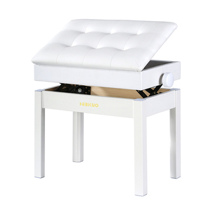 Banco de <span class=keywords><strong>Piano</strong></span> Profesional BA222, Ajustable, Color Negro y <span class=keywords><strong>Blanco</strong></span>, Banco de Madera para <span class=keywords><strong>Piano</strong></span>, Accesorios para Instrumentos Musicales - Product Image 6