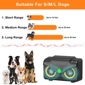 Nuevo Interior al aire libre 50 pies mascota <span class=keywords><strong>Anti</strong></span> ladridos Control RepellerTool recargable 23 a 27KHz ultrasónico perro ladrido Dispositivo disuasorio - Product Image 5