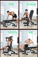 Banc de musculation réglable en PVC, robuste, carré, structure tubulaire pliable, capacité de charge 23-25 kg, entraînement de force à domicile/en extérieur