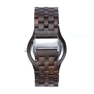 Reloj Mecánico de Madera de Lujo para Hombre, Esqueleto, Ancho de Correa de 24 mm, Automático - Product Image 4