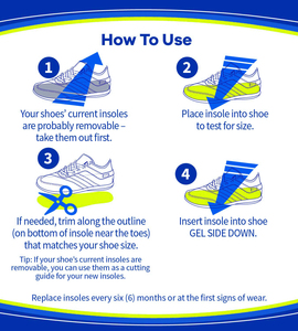 Semelles orthopédiques en Gel pour chaussures, coussin de choc, massage, Sport, course - Product Image 5