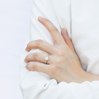Anillo de compromiso, boda o aniversario Sun Star personalizado para mujer, de plata de ley 925, chapado en rodio/oro, geométrico y moderno.