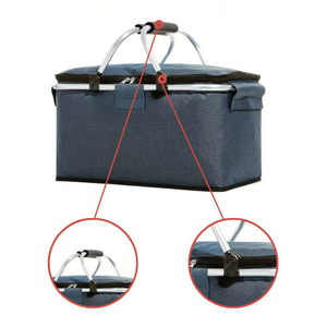 <span class=keywords><strong>Cesta</strong></span> de <span class=keywords><strong>Picnic</strong></span> Plegable para Exteriores, Bolsas de Almacenamiento de Alimentos para <span class=keywords><strong>Picnic</strong></span>, Bolsa de Almuerzo Aislada, Caja de Almacenamiento, <span class=keywords><strong>Cesta</strong></span> de <span class=keywords><strong>Picnic</strong></span> Personalizada para Camping - Product Image 2