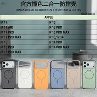 Étui de téléphone portable officiel IP17 bicolore 2-en-1 antichoc avec éléments de design Modèle 8434247050030