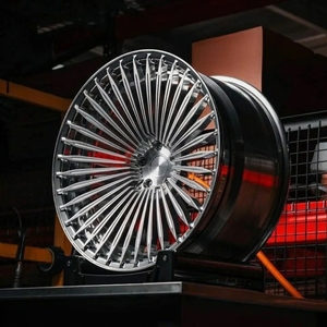 Jantes forgées multi-rayons de luxe 20 21 22 pouces entièrement polies en alliage, compatibles <span class=keywords><strong>avec</strong></span> les modèles C00-R, Maybach, Bentley, Range Rover Vogue - Product Image 3
