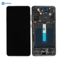 Écran LCD de remplacement pour Samsung Galaxy S21 FE avec châssis, écran TFT testé pour smartphone, garantie 1 an