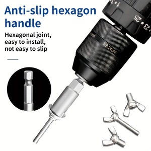 Clé à douille hexagonale en acier au chrome-vanadium de qualité professionnelle pour vis papillon - Product Image 2