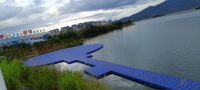Sistema de Muelle de Pontón Flotante Modular de HDPE para Embarcaciones, Jet Skis, Yates y Marinas con Conexión de Bisagra Durad