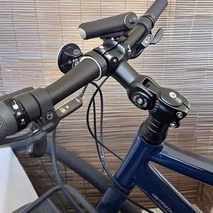 Potence de vélo réglable en alliage d'aluminium portable, 25,4/31,8 mm, 90-145 mm, rallonge de guidon pour vélo de route et cyclisme – Vente en gros - Product Image 2