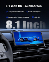 Écran intelligent portable 8,1 pouces sans fil CarPlay Android Auto avec caméra de recul HD et fonction Mirror Link pour autoradio – Vente en gros