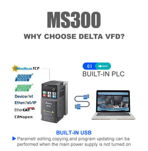 Variador de Frecuencia Delta de 7.5kw, 220V, 3HP, Inversor de Husillo, VFD VFD33AMS23ANSAA, Convertidor de Frecuencia - Product Image 3