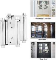 DIVINE Double Action Ressort 6 pouces En Acier Inoxydable À Fermeture Automatique Charnières Double Porte Charnières pour Café Saloon Pub Portes Balançantes