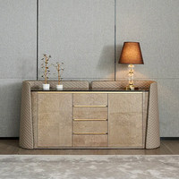 Buffet de luxe en marbre naturel-Haute qualité, dessus en marbre, pour salle à manger comme armoire de buffet et meuble de