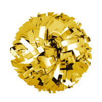 Pompon de cheerleading avec manche de bâton, haute qualité, écologique, durable, pour la danse, les sports, les fêtes, le football 2025 (jaune)