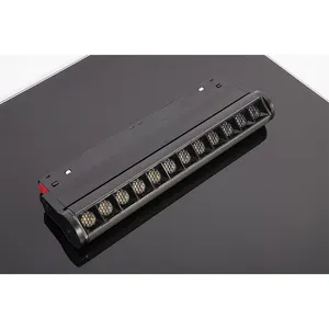 Minimalist Anti-Glare Warm White Grille Spots Led Track Light Adjustable Spot Lights Track Rail Light System