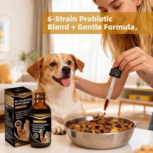Gocce Probiotiche Premium per il Sollievo dalla Stitichezza degli Animali Domestici - Miscela a 6 Ceppi per la Digestione, Disponibile OEM ODM - Product Image 2