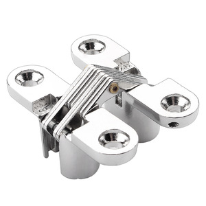 Zinc Alloy Furniture <b>Hinge</b> Flush Mount Concealed Cross <b>Hinge</b> For Cabinet Door And Dining <b>Table</b> Modern Design - Product Image 3