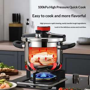 หม้ออัดแรงดันสแตนเลสคุณภาพสูง เป็นมิตรกับสิ่งแวดล้อม ป้องกันการระเบิด ใช้ได้ทั้งในครัวเรือนและเชิงพาณิชย์ อเนกประสงค์ - Product Image 3