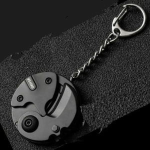Navaja de bolsillo con llavero y destornillador, herramienta multifuncional hexagonal para monedas, herramienta de supervivencia EDC para exteriores, mini herramienta plegable. - Product Image 1