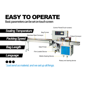Vente directe d'usine, machine d'emballage automatique horizontale personnalisée pour le petit-déjeuner, pain, boulangerie, croissant - Product Image 5