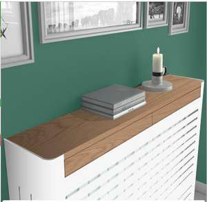 Cubierta de radiador de madera moderna de muebles para el hogar americano segura con conveniente cajón de almacenamiento para sala de estar dormitorio o escuela - Product Image 3