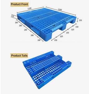 Paletas de Plástico Industriales Rulyda de Alta Resistencia, Apilables en 4 Direcciones, Reforzadas con Acero, <span class=keywords><strong>Euro</strong></span> 48x40, para Almacenamiento en Almacenes - Product Image 1