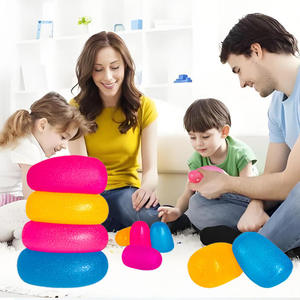 Jouet sensoriel à presser portatif pour le jeu familial, la relaxation et le soutien de la concentration, texture élastique colorée pour un usage quotidien - Product Image 2