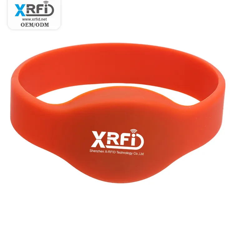 125khz 13.56mhz Étanche RFID Hôpital Bracelet NFC Bracelet Gym RFID Silicone Bracelet